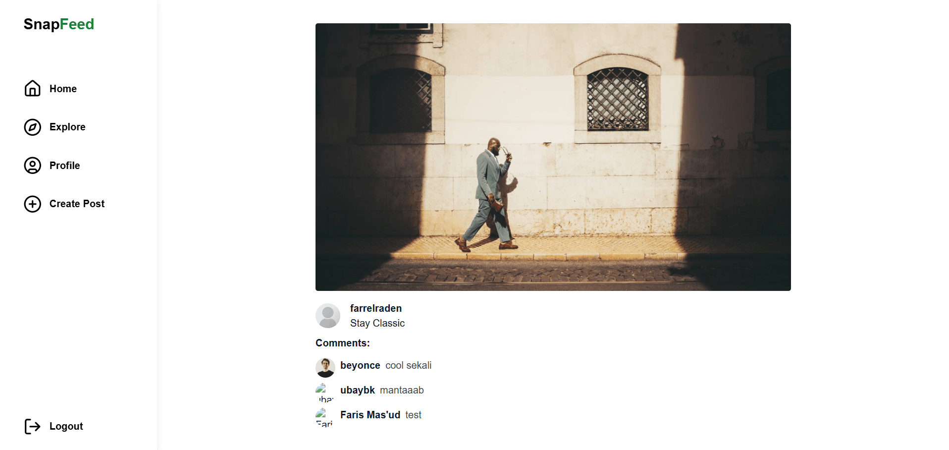 Photo Sharing App
